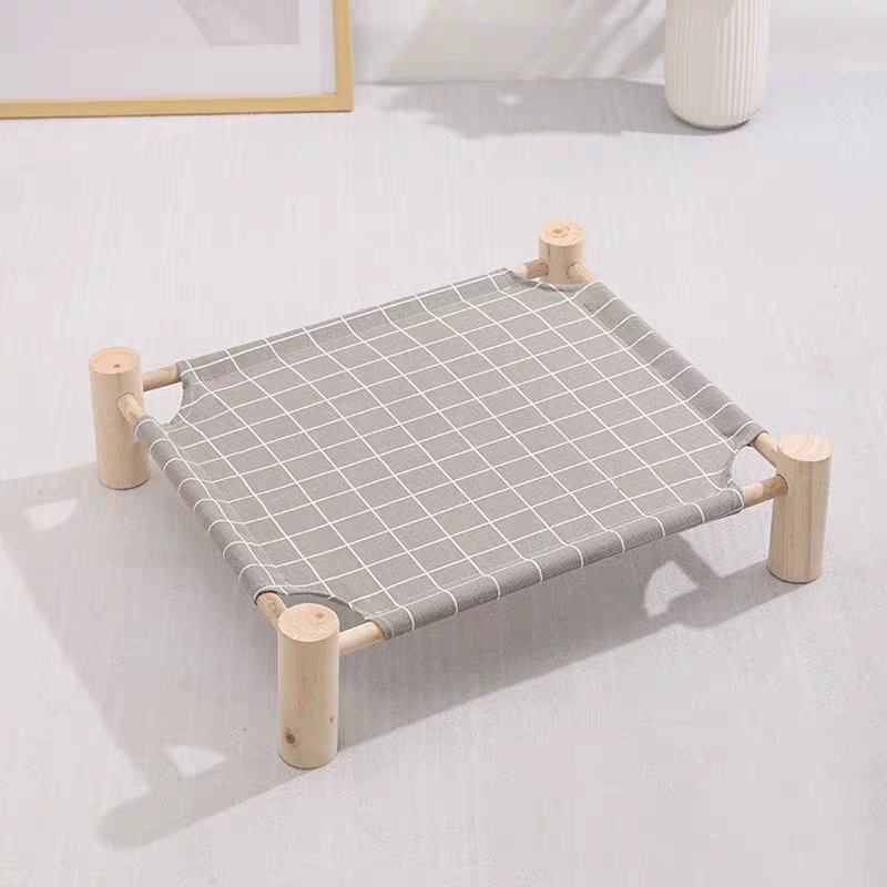 Wooden Cat Camp Bed for summer - Cute Pet Story