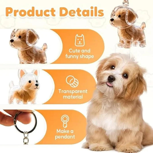Dog Hair Collector Keychain – Pet Hair Keepsake & Memorial Storage