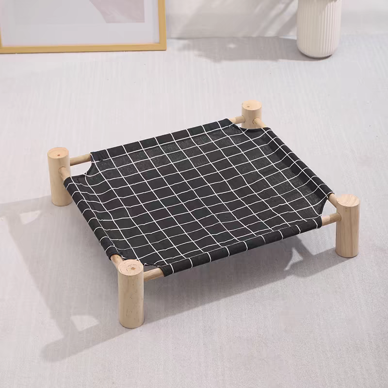 Wooden Cat Camp Bed for summer - Cute Pet Story