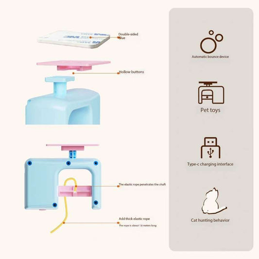 Smart Electric Door-Hanging Cat Yo-Yo Toy – Interactive Self-Play Amusement Toy