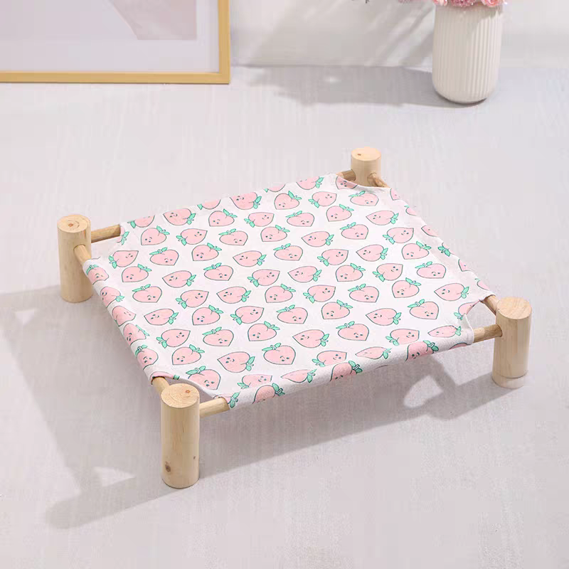 Wooden Cat Camp Bed for summer - Cute Pet Story
