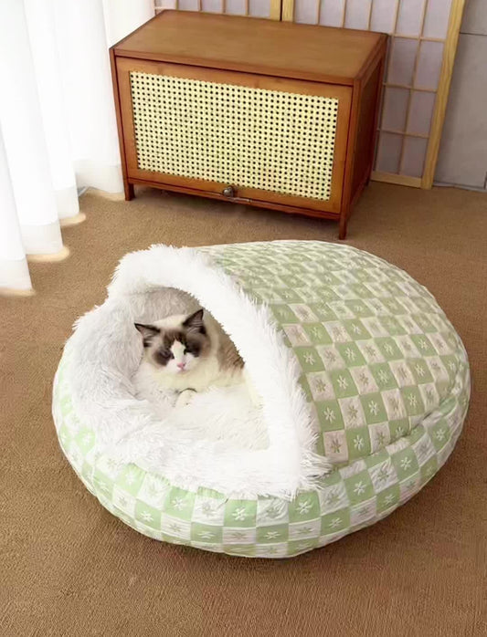 Pet Warm Diamond Quilt Closed Nest