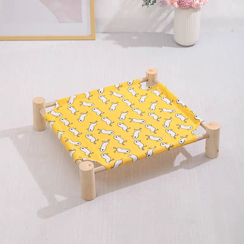 Wooden Cat Camp Bed for summer - Cute Pet Story