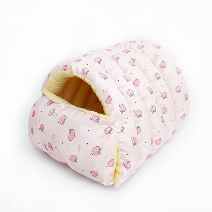 Cat Bed & Small Dog Bed with Cover Cave