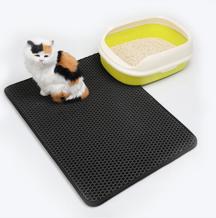 Pet Cat Litter Mat Pet Supplies EVA Double Cat Litter Mat