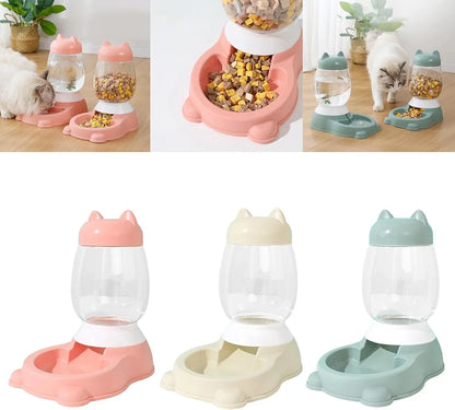 Automatic Dog Cat Feeder Pet Dry Food Dispenser Feeding Kitty Rabbit