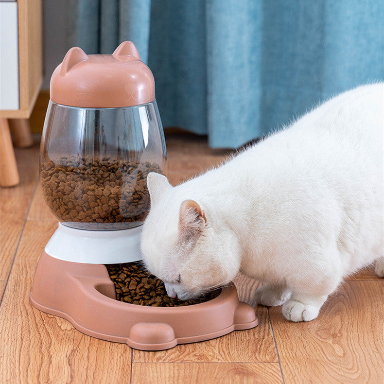 Automatic Dog Cat Feeder Pet Dry Food Dispenser Feeding Kitty Rabbit