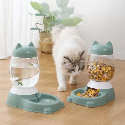 Automatic Dog Cat Feeder Pet Dry Food Dispenser Feeding Kitty Rabbit