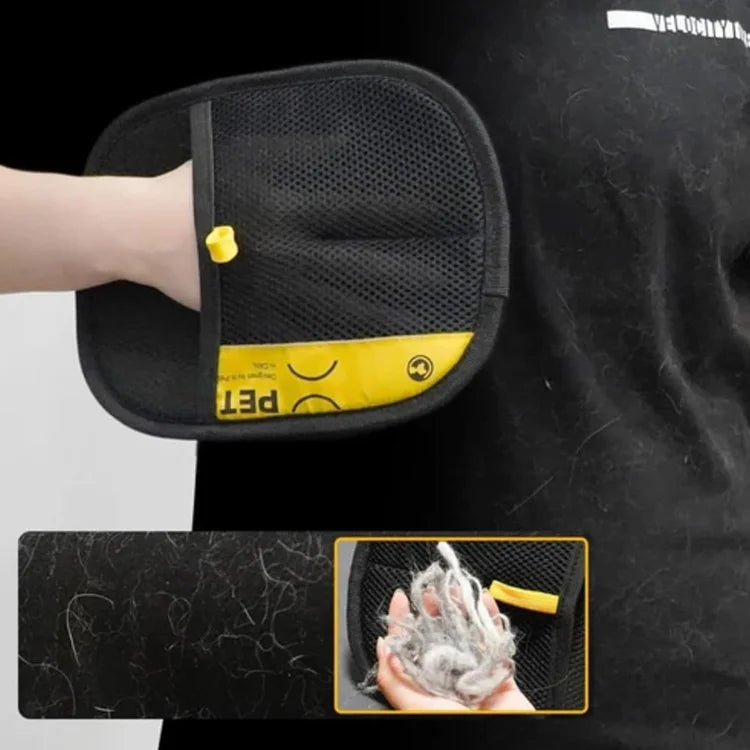 Double-Sided Pet Grooming Gloves