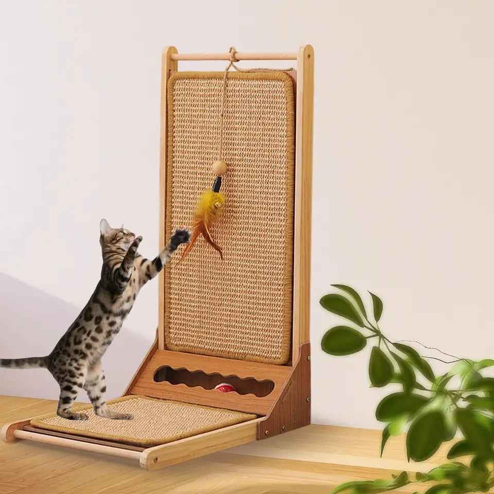 Cat scratching post with adjustable ramp – Cute Pet Story