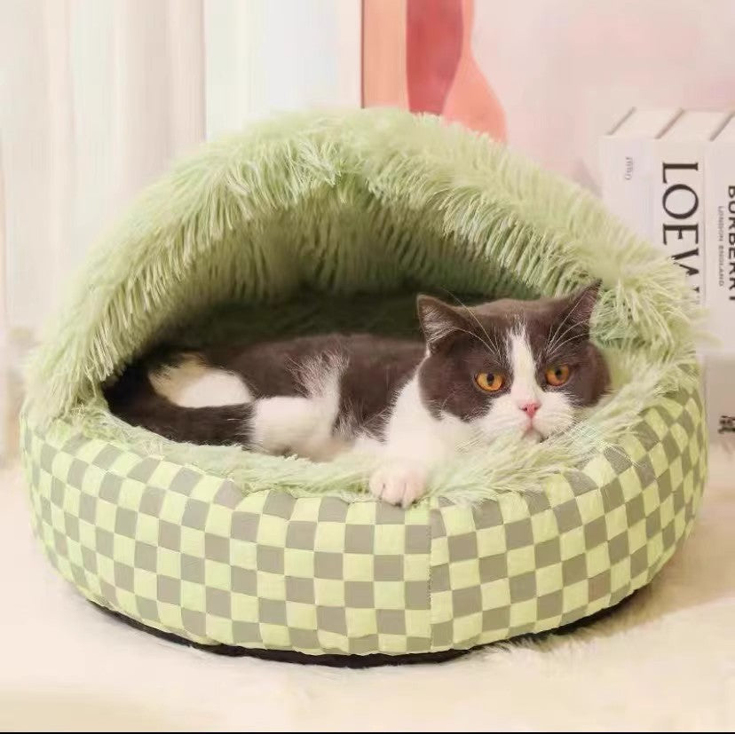 Pet Warm Diamond Quilt Closed Nest