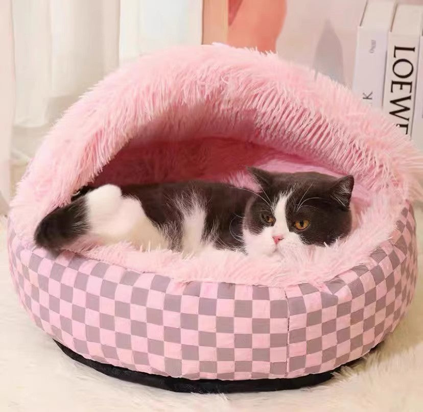 Pet Warm Diamond Quilt Closed Nest