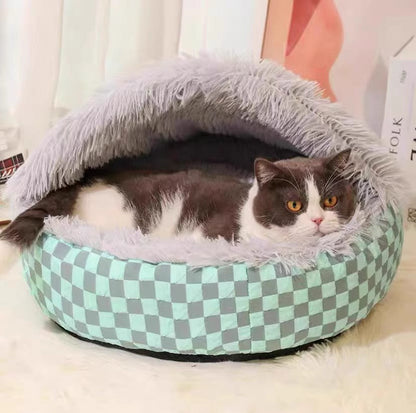 Pet Warm Diamond Quilt Closed Nest