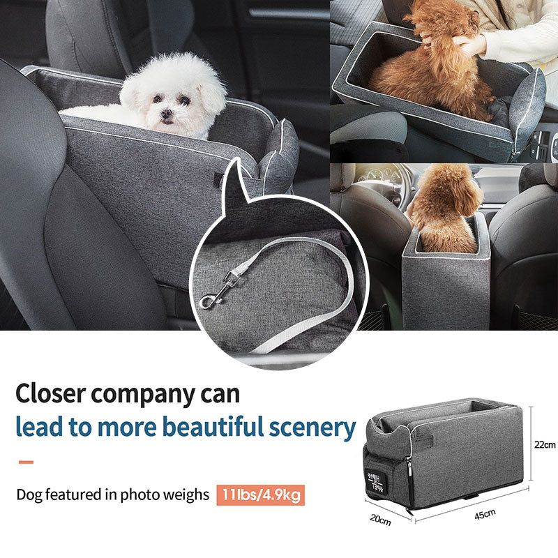 Portable Pet Dog Car Seat Central Control Nonslip Dog Carriers Safety