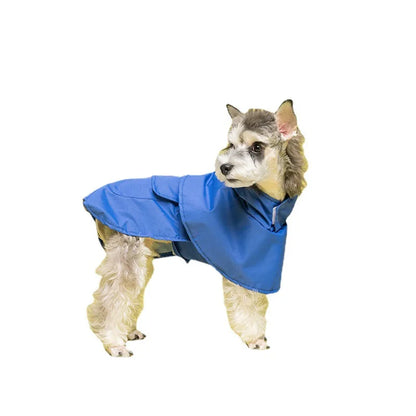 Pets Dog Clothes Hooded Pet Raincoats Strip Dogs Rain Coat