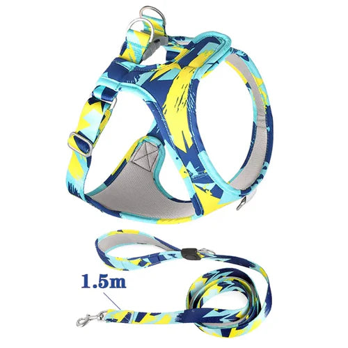 New Dog Cat Harness Adjustable Vest Walking Lead Leash For Puppy Dogs