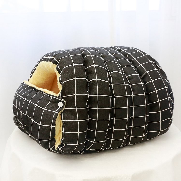 Cat Bed & Small Dog Bed with Cover Cave