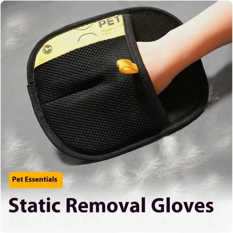 Double-Sided Pet Grooming Gloves