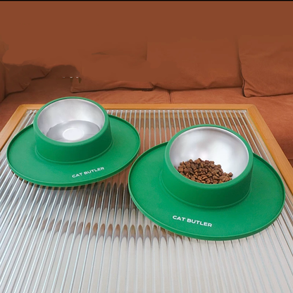 Anti-Rollover Cat Bowl