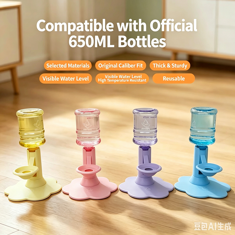 Gravity Cat $ Dog Water Dispenser Stand - Spill-Proof