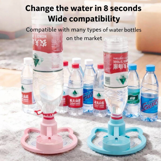 Cat water fountain · Automatic pet water dispenser · No electricity needed · Portable pet bowl · Mineral water bottle compatible