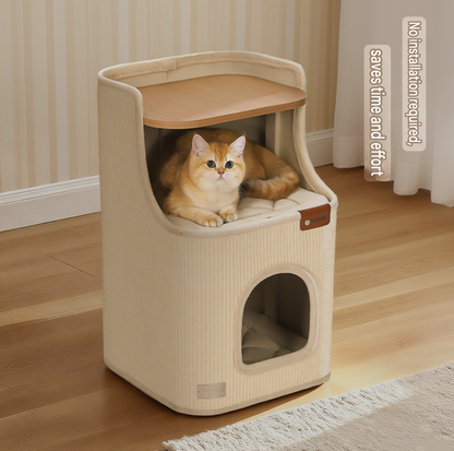 Sisal Cat Scratching Board – 2-in-1 Round Bed & Furniture Protector