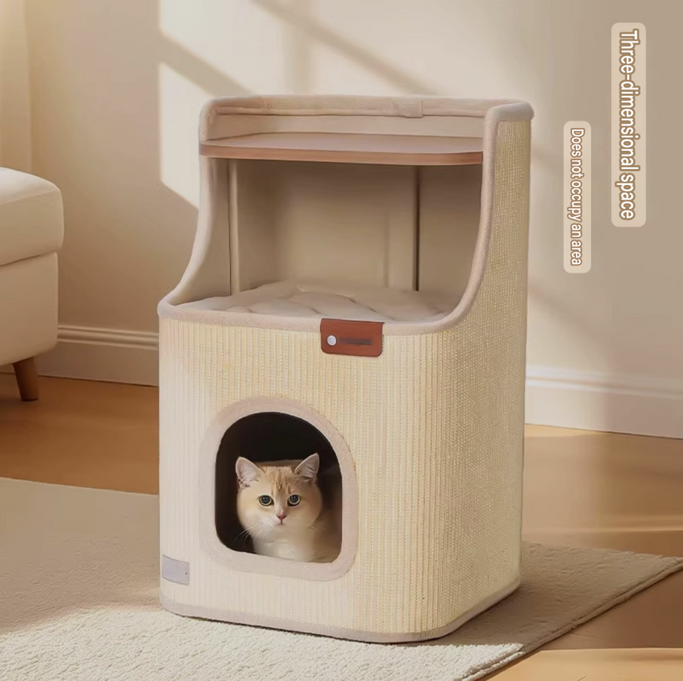 Sisal Cat Scratching Board – 2-in-1 Round Bed & Furniture Protector