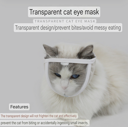 Anti Bite Cat Transparent Muzzle Mask