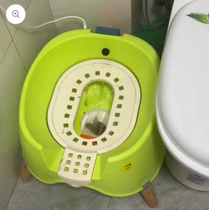 Luxury Automatic Flushing Cat Toilet
