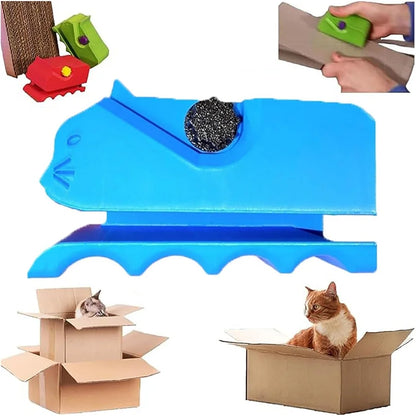 Cardboard Strip Cutter for Cat Scratchers - Safe Shredding Tool to Make DIY Scratching Pads | Recycled Cardboard Craft Tool