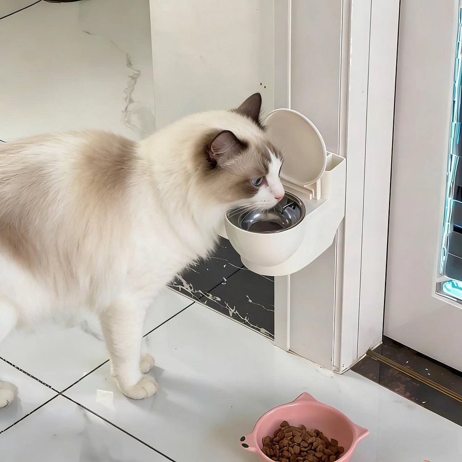 Cat water bowl toilet design