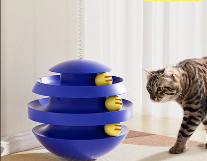 Naughty Cat Spinning Toy — Automatic Teaser, Scratch-Resistant, Bite-Resistant, a Must-Have for Pet Entertainment.