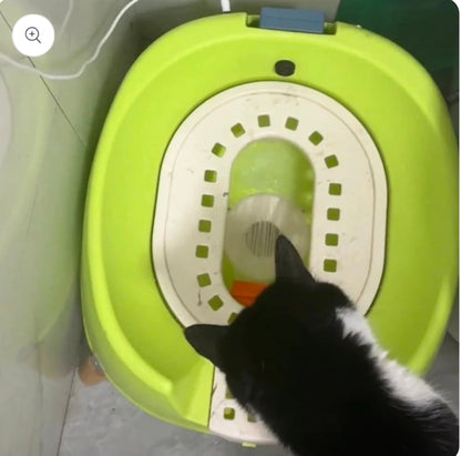 Luxury Automatic Flushing Cat Toilet