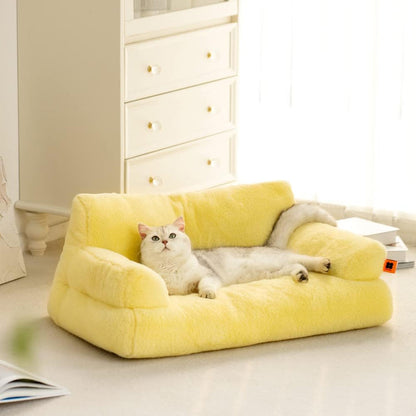 Pet Couch Bed, Sofa Washable Cat Beds for Medium Small Dogs & Cats - N10