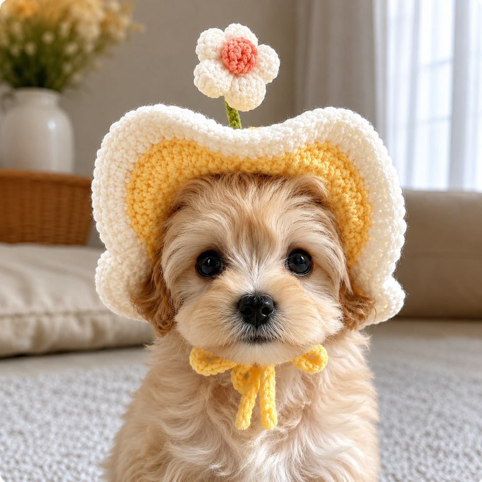 Cute Cat & Dog Costume Hat