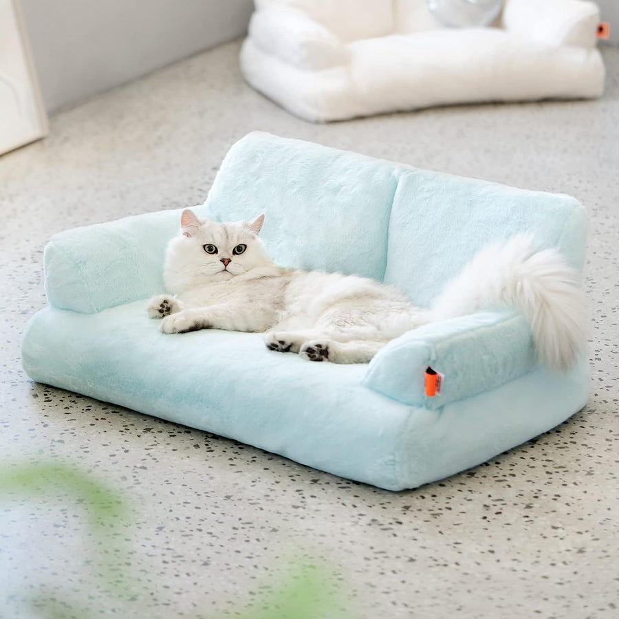 Pet Couch Bed, Sofa Washable Cat Beds for Medium Small Dogs & Cats - N10