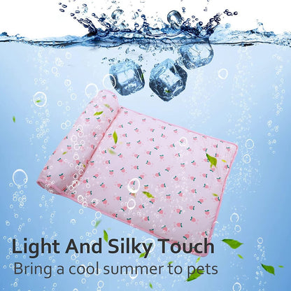 Ice Silk Cooling Mat for Dogs & Cats