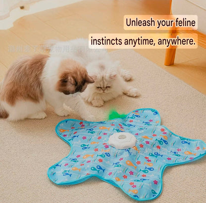 New multifunctional cat hunting game — automatic teasing toy for self-play, boredom relief, and interactive fun with long battery life.