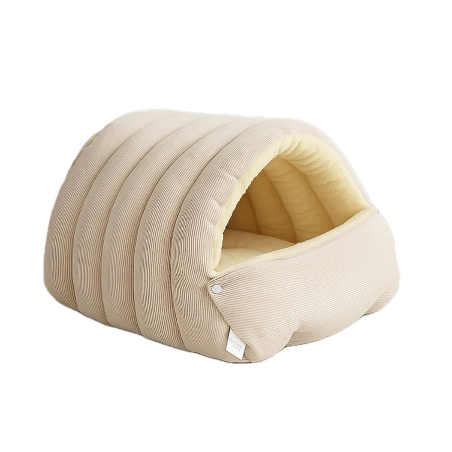 Cat Bed & Small Dog Bed with Cover Cave