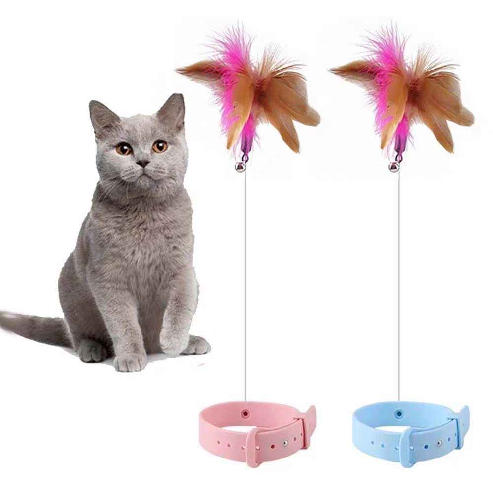 Cat Toys Feather Collar Self-healing