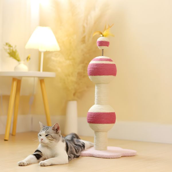 Space capsule cat climbing frame