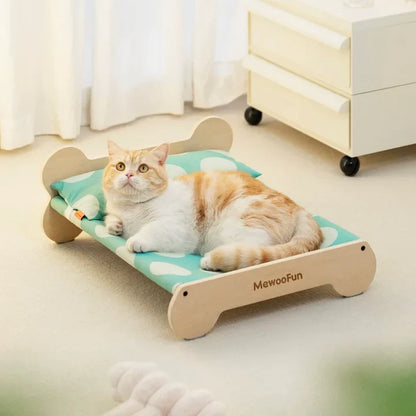 Cat luxury Wooden Bed